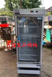 【民權食品機械】二手得台400L 單門展示玻璃冰箱/展示西點廚/冷藏展示櫃/單門玻璃冷藏冰箱/(TD400)