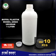 PAKET ISI 10 pcs Botol Jamu 1 liter / Botol Argo 1 liter / Botol Serbaguna / Botol Agro / Botol Bens