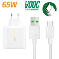 Original Charger 65W Type-C Supervooc Fast Charger USB Type C Cable Super Vooc Fast Charger Adapter