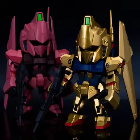 New In Stock Qmsv Mini Char Sazabi Gundam Handheld Mobile Warrior Ornament Animation Peripheral Gift