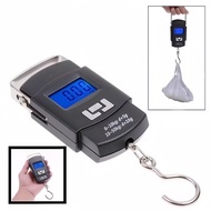 Luggage Weight Scale Fish Weighing Scales Digital Handheld Suitcase Weigher for w/ Hook 110lb /50kg 