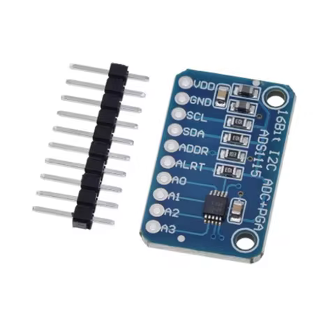 1 - 10PCS ADS1115 ADC Analog to Digital Converter Module with Programmable Gain Amplifier 16 Bit I2C
