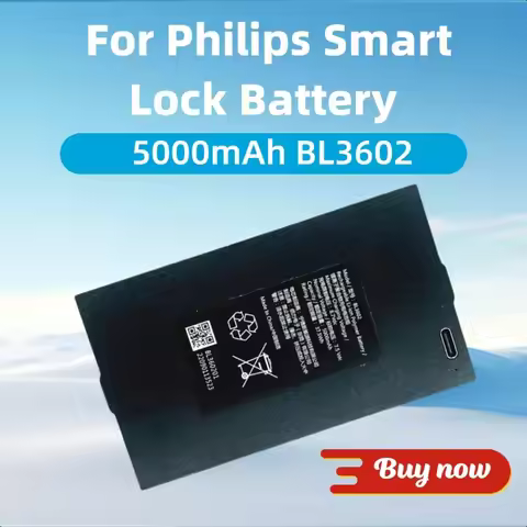 5000mAh For Philips Smart Lock 301/702/709/708 PB3601/PB3604 Battery BL3602
