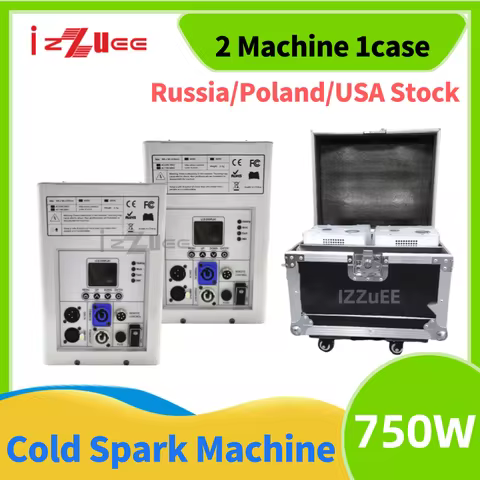 2pcs 750W Cold Spark Firework Machine Wedding Celebration Remote Control Spark Ti Powder Fountain Sp