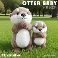 Hot Selling Plush Toy Hugging Otter Doll Realistic Animal Plush Toy Standing Otter Doll Cute Plush T