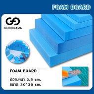 Blue Foam XPS Board 2.5cm​ Size​ 30​*30cm/Per​ 1 Sheet