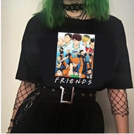 Anime Haikyuu T Men Karasuno Fly High Tshirt Male cotton