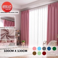 GDeal Ring/Hook & Rod Type Multicolor Shading Cloth Velvet Light Heat Insulation Curtain Langsir (10