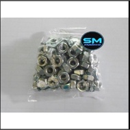 White M4 Nuts, 100 pcs