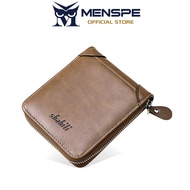MENSPE  Men's Short Wallet Multi-Functional Large Position ID Credit Cards Holders PU Leather Coin B