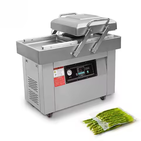 DZ400 DZ500 DZ600 Cheap Price Sachet Liquid Tea Coffee Spice Large Double Chambers Vacuum Packaging 