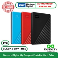 Western Digital WD My Passport 1TB Portable External Hard Drive with FREE Pouch