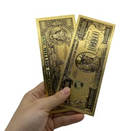 Souvenir Uang Gold Foil 1 Juta Dolar USD