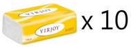 唯潔雅 - [ 10包 ] 軟抽面紙 黃色軟包 x 10包