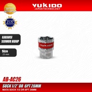 MATA JAWARA TECHNICAL LIFETIME WARRANTY Socket Wrench 26 MM 1/2" DR 6 PT Socket Bit 26MM Original Yu