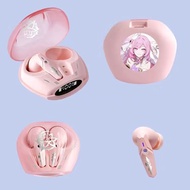【Quality】 Elysia Wireless Bluetooth Headphones Game Honkai Impact 3 Miss Pink Elf Anime Accessory He
