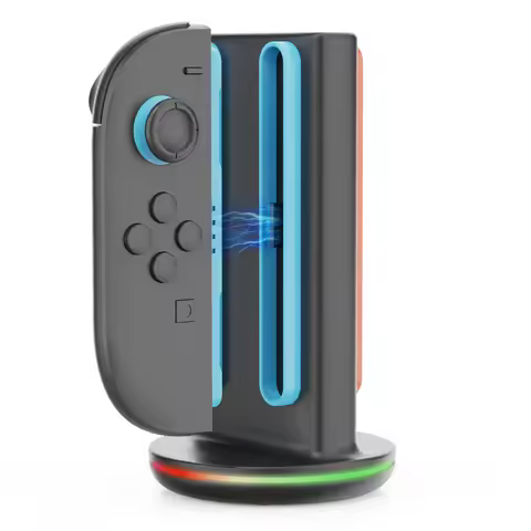 IPEGA Charger Dock PG-SW2051 for Switch 2 Gamepad with 4 Slot Fast Charge,Type-C Power&9 RGB Light M