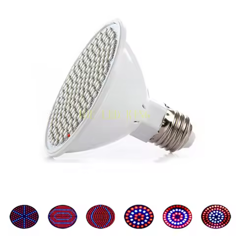 AC85-265V LED Grow Light for Plants E27 Lamp 220V Full Spectrum Bulb 20W 15W 6W Indoor Grow Tent Box