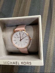 MICHAEL KORS MK   粉紅色玫瑰金 皮錶帶 女錶 !