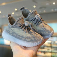 รองเท้าเด็กทรง Yeezy แบบฤดูใบไม้ผลิและฤดูใบไม้ร่วงรองเท้าเด็กผู้ชาย1-6ขวบรองเท้ากีฬารองเท้าเด็กผู้หญ