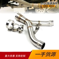 Send Applicable Kawasaki Z1000 Z1000SX 2010-2020 Modified Exhaust Pipe Stainless Steel Middle Sectio