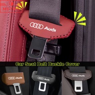 Audi Car Safety Belt Buckle Protector Cover Leather Seat Belt Clip Anti Scratch Sleeve For A3 8l A1 