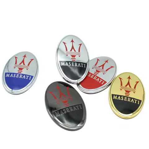 Car Front Hood Cover Emblem Badge Stickers for Maserati Logo Ghibli Granturismo Watch Coupe Levante 