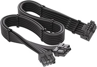 JOYJOM 12VHPWR 90 Degree Adapter for Corsair: PCIE 5.0 16AWG 600W Dual 8 Pin to 16 12+4 RTX 4090 408