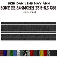 Sony FE 24-240mm f3.5-6.3 OSS Lens Skin (Many models) | Decal Film 3M camera lens protection sticker