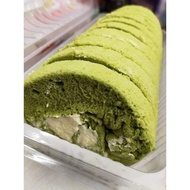 JJ CAKE GREENTEA CREAM CHEESE & PUMKIN SEED SWISS ROLL 600gm ( 2 BOXES per order )-MIN 4 FROZEN LINK