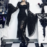 [Gothic Lace Blouse] Long-Sleeved Flared Sleeve Halloween Costume