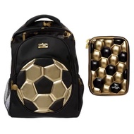 Smiggle Backpack Golden football school bag Ready stock#817