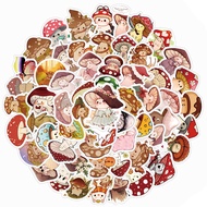 Mushroom People Stickers 355pcs, Vintage Y2K Downtown Aesthetics, Anime Romance 90s 80s, Funny Art C