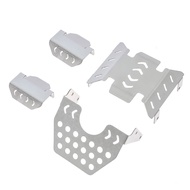 Stainless Steel Chassis Armor Skid Plate for MJX Hyper Go H8P 1/8 RC Car Heavy-Duty Metal Bottom Gua