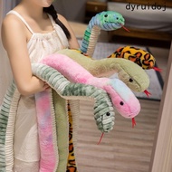 DYRUIDOJ Snake Plush Toy, Sticking Tongue Colorful Boa Plush Doll, Kids Toy Coiled Fluffy Long Boa S