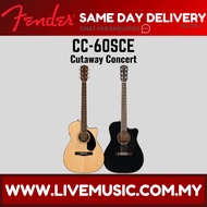 Fender CC-60SCE Concert Acoustic-Electric Guitar - Natural / Black (CC60SCE/CC 60SCE)