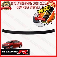 ALL NEW Toyota Vios 2019 to 2025 OEM Rear Stepsill Black Chrome / All Black Bumper Guard Step Sill