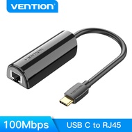 Vention USB C to Ethernet Adapter 100Mbps Fast Transmission สำหรับแล็ปท็อป HuaWei Matebook Lenovo Xi