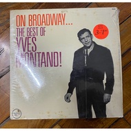 1961 Yves Montand "On Broadway" 33 1/3 RPM 12" LP Music Album VG