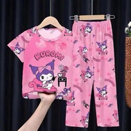 Kuromi labubu Kids pyjamas Girl Pyjamas Pajamas baju tidur budak perempuan