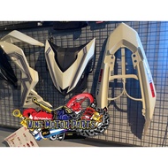 rs coverset honda rs 150 r creamy white stripe y16 custom rs