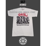 Metal / Punk / Grudge Short T-shirt / Original PRAPATAN REBEL Music T-shirt (Size L) - ACIDEZ (557)