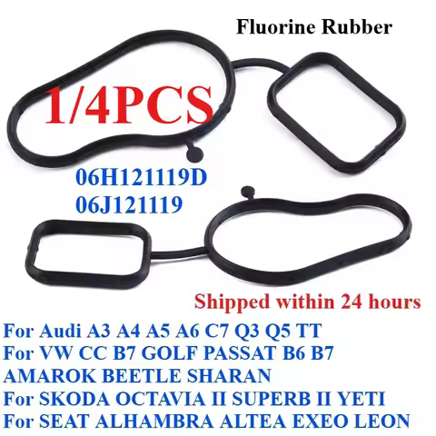 1/4PCS Water Pump Seal Gaskets Seal 06H121119D 06J121119 For EA888 2.0 TSI Audi A3 A4 A5 A6 C7 Q3 Q5