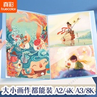 Zhencai a3 Portable Picture Book a2 Work Collection a4 Certificate Test Paper Storage Data