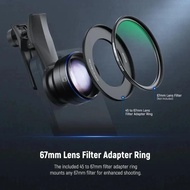 60mm Telephoto Lens with 17mm Lens Clip & 67mm Filter Adapter