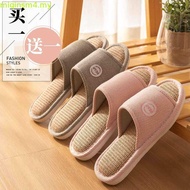 Linen Slippers - Indoor Non-Slip for Women & Men | Summer House Shoes