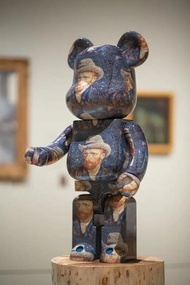 Medicom Toy BEARBRICK Van Gogh Museum Self Portrait with Grey Felt Hat 1000%