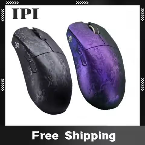 IPI Qi Pro Gaming Mouse Carbon Fibre Paw3950 3Mode 2.4G Nordic52840 Suit For Valorant Csgo Fps Light