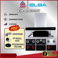 Elba Hood | EH-Q9633ST(SS) | 2000m/h | Sensor Touch Panel | 3 Speeds | Self Cleaning | Package | Cha