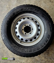 ล้อกระทะถอดป้ายแดง Toyota  Revo อบ 17 6 รู 139 พร้อมยาง 265/65 R17  สภาพพร้อมใช้งาน ราคาต่อ 1 ล้อ (ใ